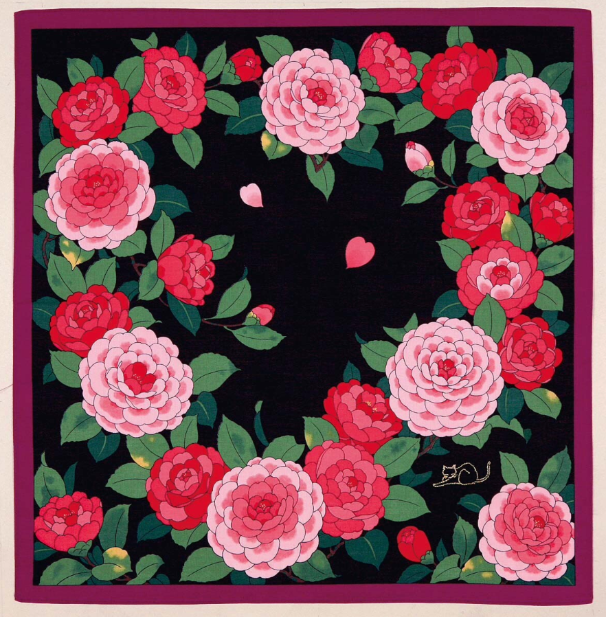 Cotton handkerchief - Camellia (2 colors)