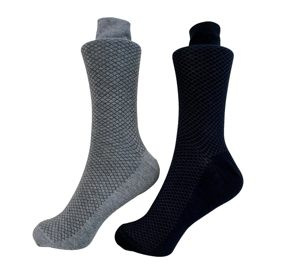 Men's cotton blend dress socks - Patterned (4 designs)