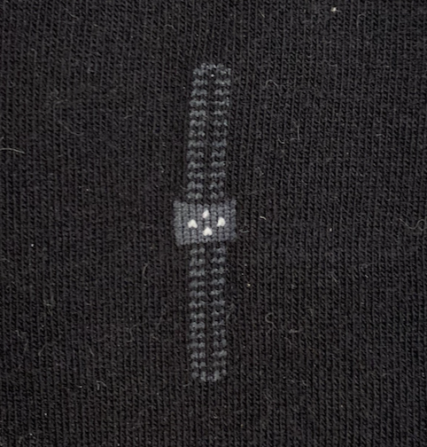 Men's cotton blend dress socks - Black (7 designs)