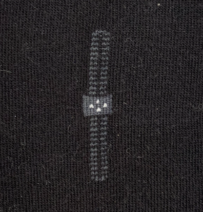 Men's cotton blend dress socks - Black (7 designs)