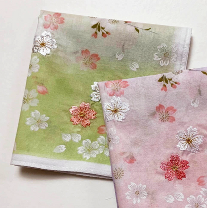 Cotton handkerchief - Cherry blossom (3 colors)