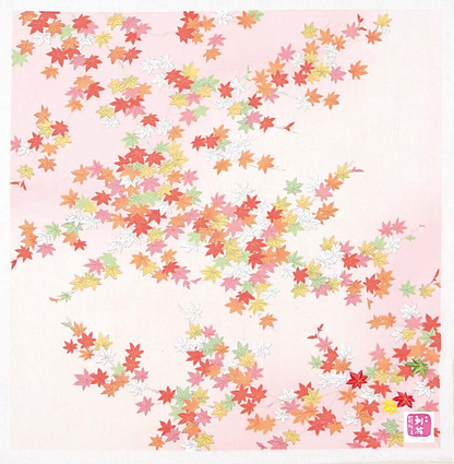 Cotton handkerchief - Autumn leaves (3 colors)