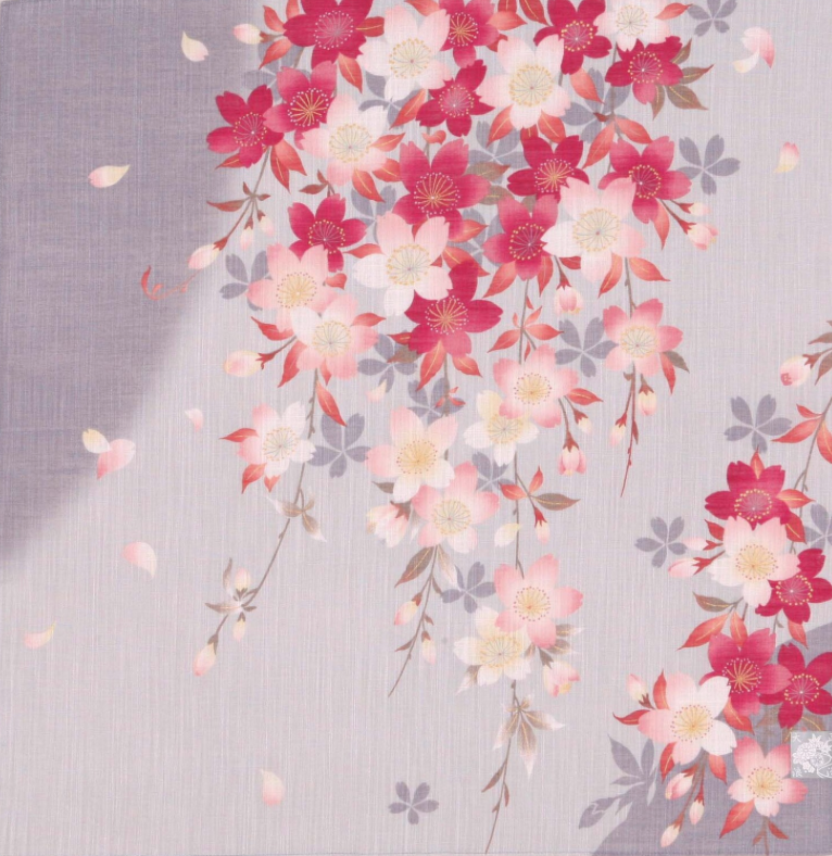 Cotton handkerchief - Cherry blossom (3 colors)
