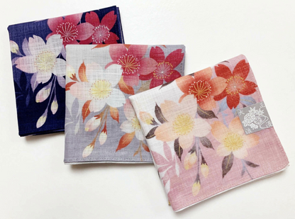 Cotton handkerchief - Cherry blossom (3 colors)