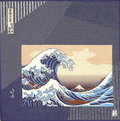 Cotton handkerchief - The Great Wave (3 colors)