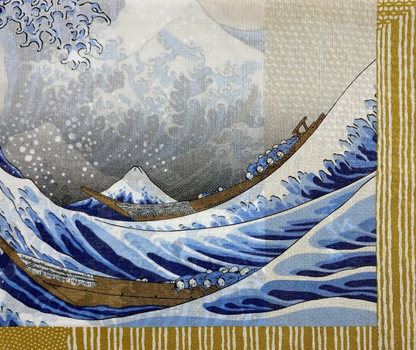 Cotton handkerchief - The Great Wave (3 colors)