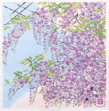 Cotton handkerchief - Wisteria trellis (3 colors)