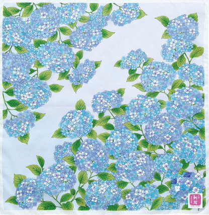 Cotton handkerchief - Hydrangea (3 colors)